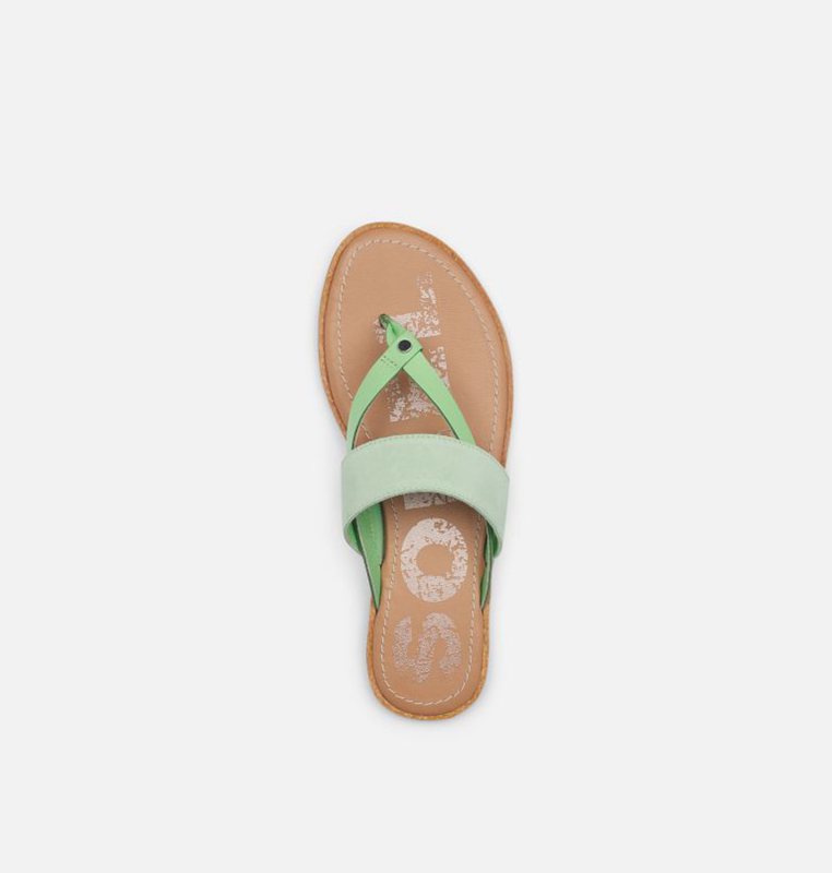 Sandalias Sorel Mujer - Ella™ Flip Flat Verde Menta - 53490-XYBU